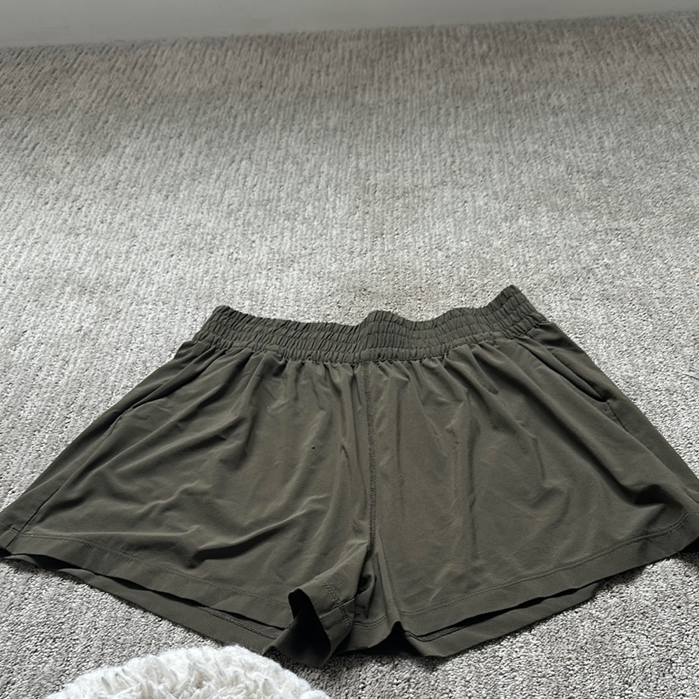 Vuori Olive Green Athletic Shorts